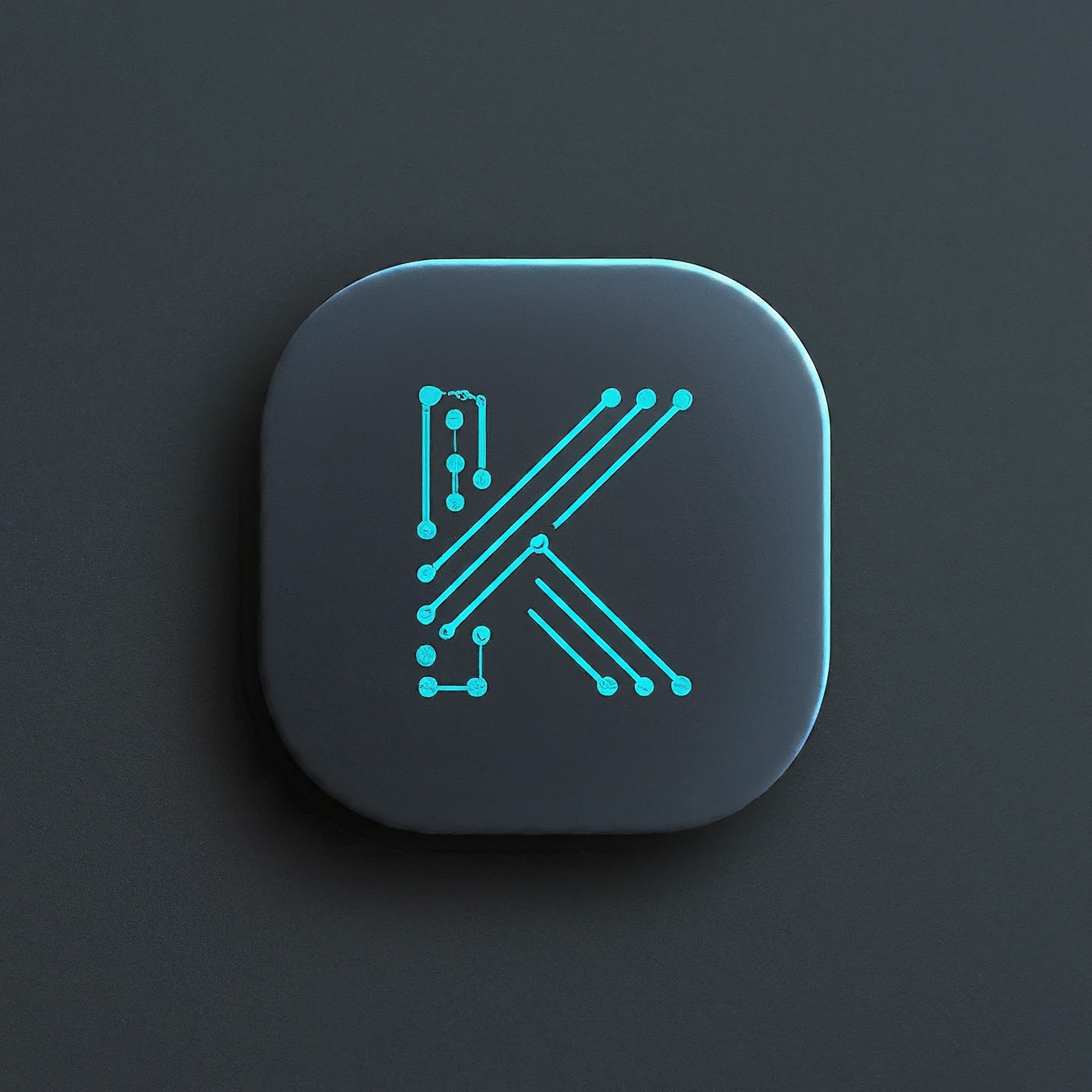 AI Generated Image of Kaggle Icon in Dark Theme